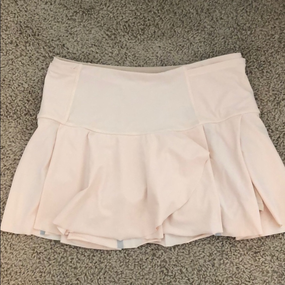 Light pink Lululemon tennis skirt